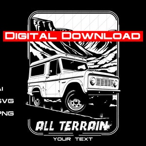 Vintage 4X4 Offroad Clip Art  | Off Road Car png | sublimation 4X4 Offroad Clip Art,  off-road Transparent Backdown, Off-road SUV truck