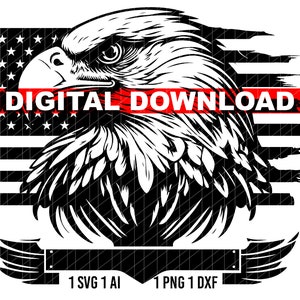 USA Distressed Flag with Eagle SVG Design, American Flag Svg, Ai,Dxf,Png For Cricut and Silhouette, Patriotic Eagle and Flag SVG, Eagle Flag