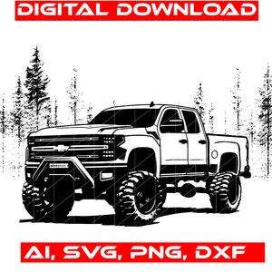 Off Road Lifted truck | Off Road Car png | sublimation 4X4 Offroad Clip Art truck,  off-road Transparent Backdown, Off-road SUV truck