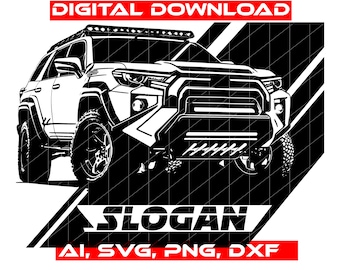 Off-Road SUV Clipart | 4x4 Truck Vector Graphics (Digital Download)