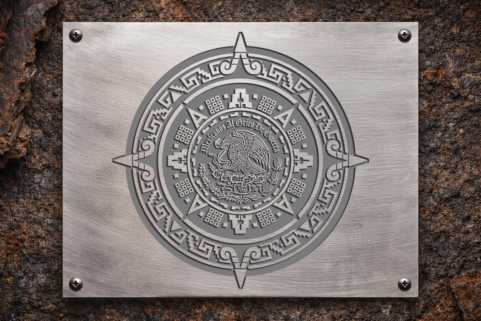 Mexican National Seal SVG PNG AI Aztec Compass Emblem Digital Download ...
