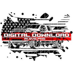 USA Big Trucks Off Road SVG file, ClipArt Svg, laser engraving Off Road file, Classic offroad Svg, Hiking Design, Adventure Ai,svg,png,