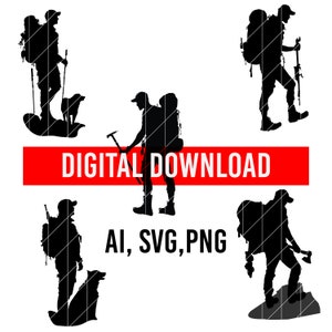 Silueta / Cricut / Senderismo Png / Take A Hike Svg / Clipart / Travel Svg / Walking Svg / Adventure Svg / Cutting File / Forest Svg