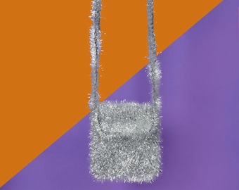 Deadstock Y2K Tinsel  Metallic Crossbody Bag - FREE SHIPPING