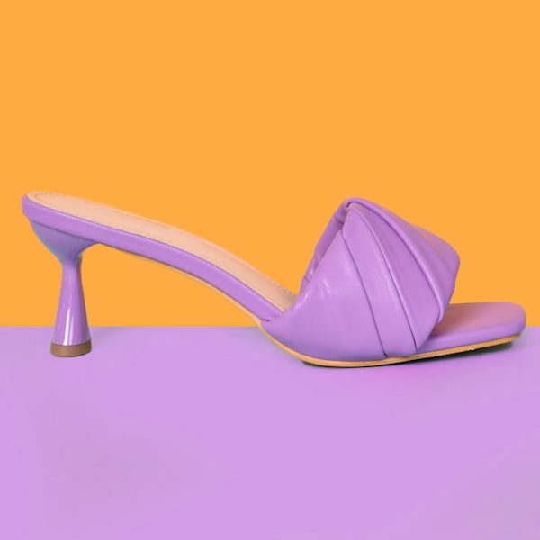 Venus Purple Pop Kitten Heel