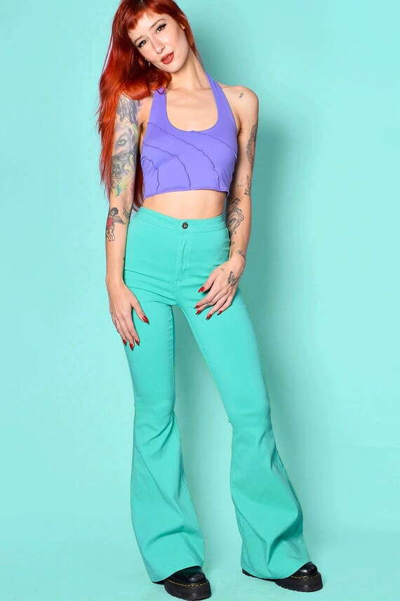 Ziggy Extra Wide Flare Pants - Jade - image 3