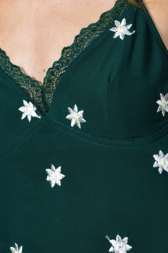 Veala Embroidered Daisy Slip Dress - image 3