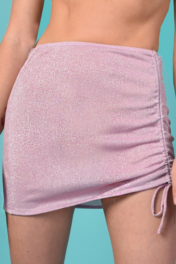Deadstock Y2K Glitter Mini Skirt - image 3
