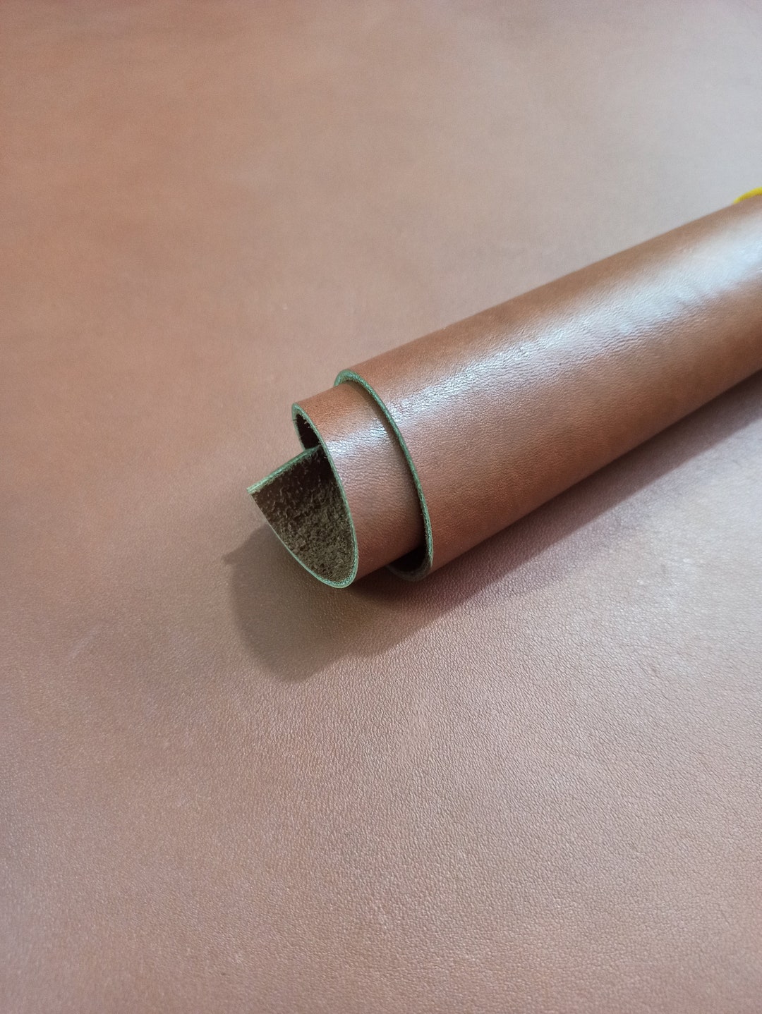 Full Grain Leather, Cognac Color, Thickness 2.2 2mm 45 Ozsupply for