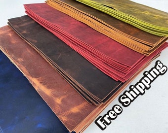 Abstract Leather Sheets Circles Leather Cowhide Genuine Leather Cuts Genuine Leather Sheets Real Leather Pieces LF386