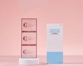 Custom BTS Triptych Photo Filmstrip Photocard Card Sleeves | Hard Kpop Photocard Sleeve | Card Protector NO PVC and Acid Free Sleeve