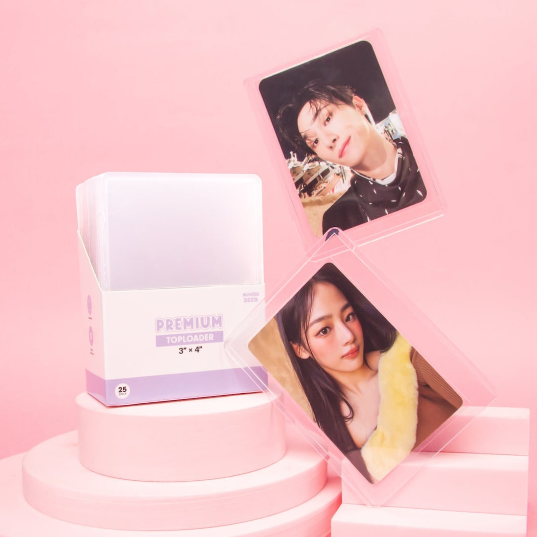 3x4 Clear Kpop Photocard Toploaders 35PT Protective Film on Both Sides