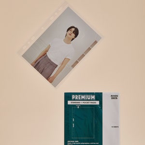 Paquet de 10 pages de recharge pour classeur A5 pour cartes postales ultra-transparentes à 1 poche - Sans PVC, convient à la plupart des classeurs A5