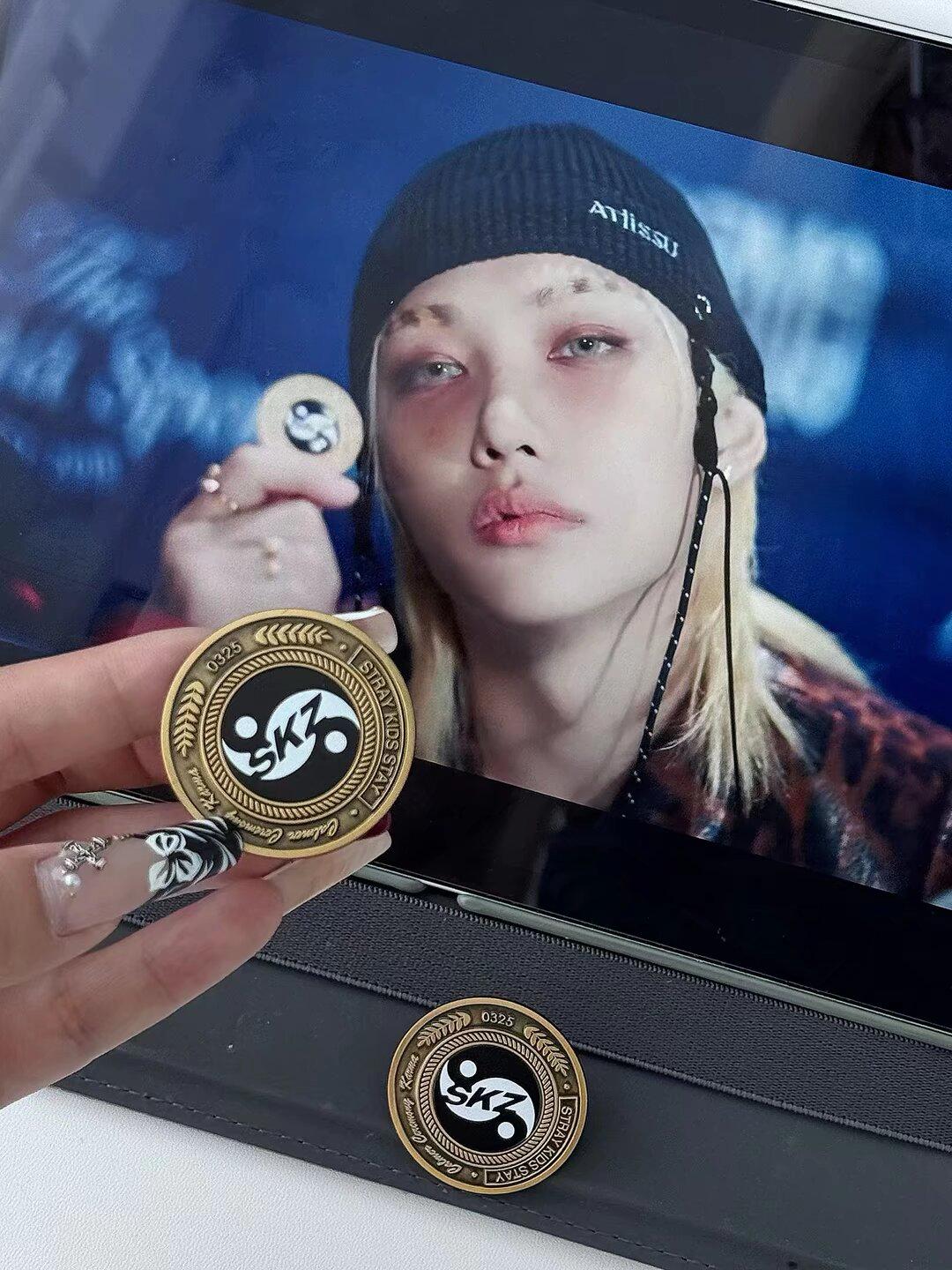 SKZ Karma Coin Enamel Pin - Etsy