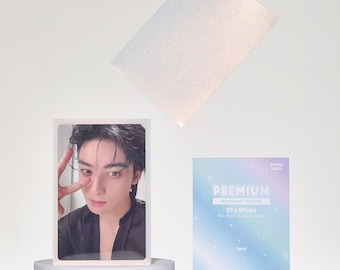 Iridescent Opal Shimmer Photocard Card Sleeve 50 Pack | Hard Kpop Photocard Sleeve | Card Protector NO PVC and Acid Free Sleeve