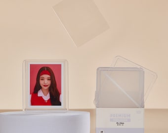 Mandu Deco Custom Clear Mini ID Toploaders (35PT) + Protective Film on Both Sides for Toploader Deco Photocard