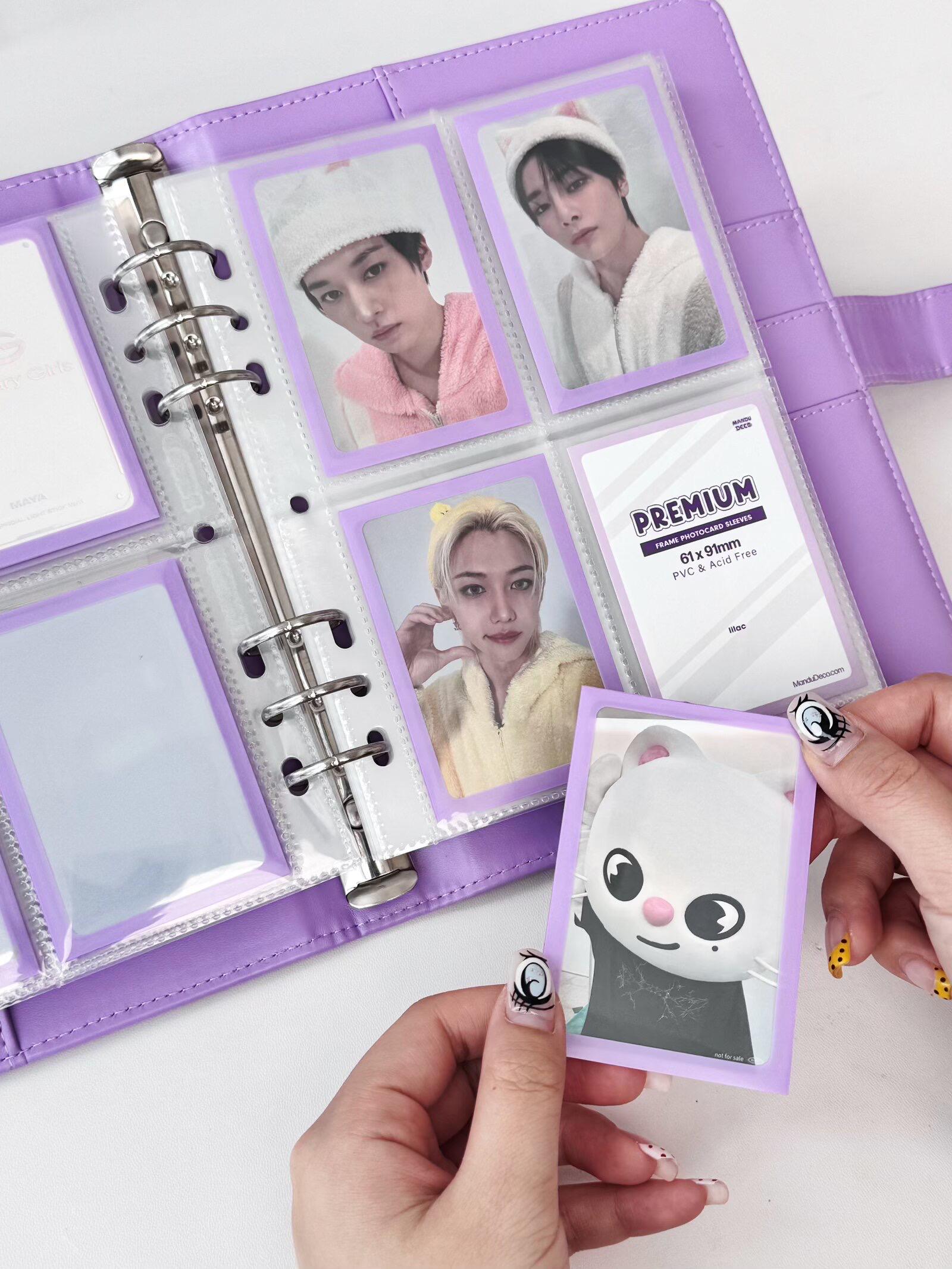 lilac card sleeves Dragon Shield - Orchid These popular premium sleeves are the perfect choice for protecting and showcasing your playing and collecting cards with flair Premium Lilac Frame Photocard Sleeves