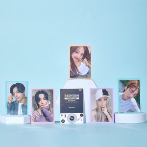 Gekleurde Photocard-kaarthoezen | Kpop-fotokaart met dubbele mouw | Kaartbeschermer GEEN PVC en zuurvrije hoes | BTS, Twice, Stray Kids, Txt