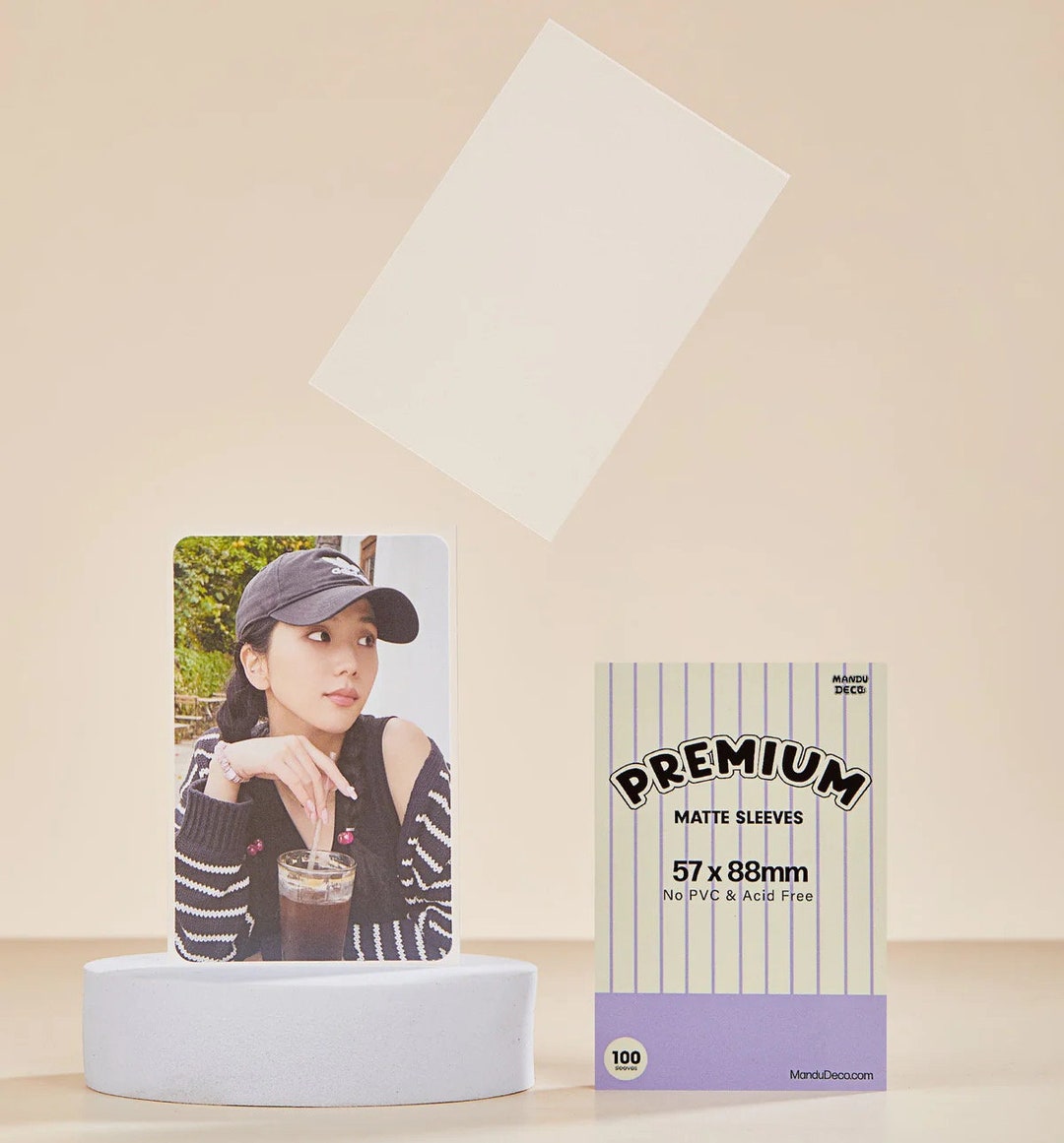 Mandu Deco Premium Thick Photocard Card Sleeves Hard Kpop Photocard