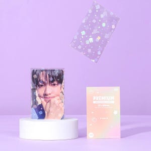 Bunny Holographic Thick Photocard Card Sleeve | Hard Kpop Photocard Sleeve | Card Protector NO PVC and Acid Free Sleeve