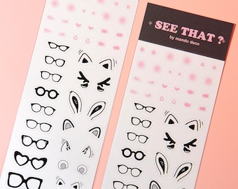 Pink Coquette Bows Sticker Sheet, Polco Stickers, Kpop Toploader Stickers, Diary Deco, Kpop, Toploader Deco, Photocard Deco
