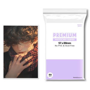 Capas para cartões fotográficos Mandu Deco Premium grossas | Capa rígida para cartões fotográficos Kpop | Protetor de cartões SEM PVC e sem ácido