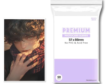Mandu Deco Premium Thick Photocard Card Sleeves | Hard Kpop Photocard Sleeve | Card Protector NO PVC and Acid Free Sleeve