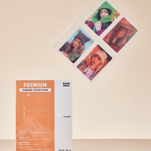 Ultra Clear 10-Pack Kpop Fotokaart A5 Binder Pocket Navulpagina's - PVC-vrij, Past op de meeste A5 Ringbanden