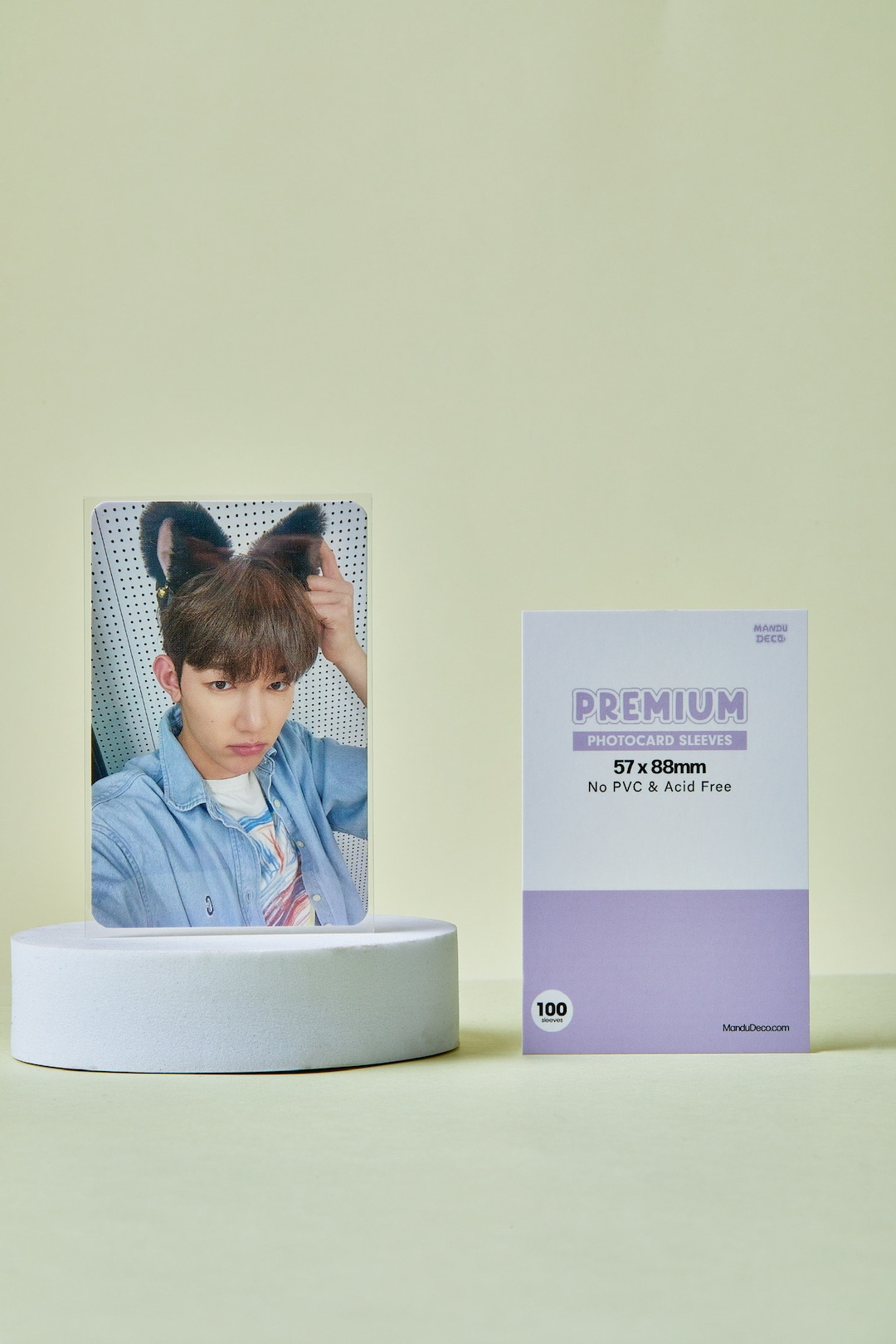 Mandu Deco Premium Thick Photocard Card Sleeves Hard Kpop Photocard