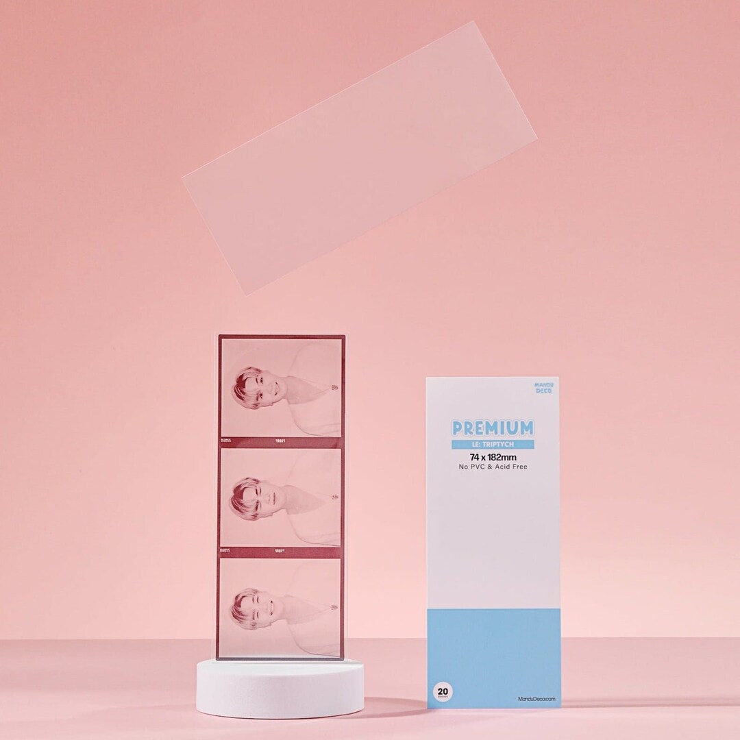 Custom BTS Triptych Photo Filmstrip Photocard Card Sleeves Hard Kpop