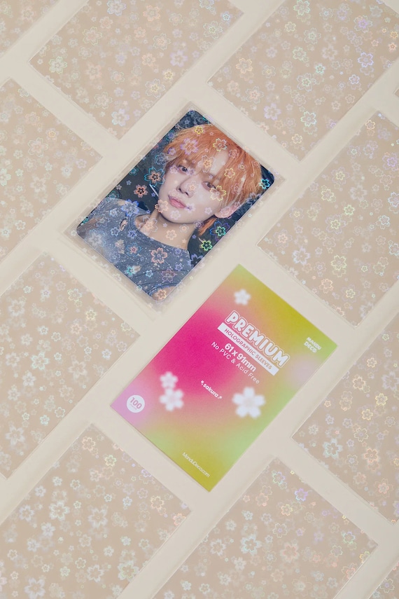 clear holographic card sleeves 50pcs Holo Foil Card Sleeves (single sided design) – Pika Trader