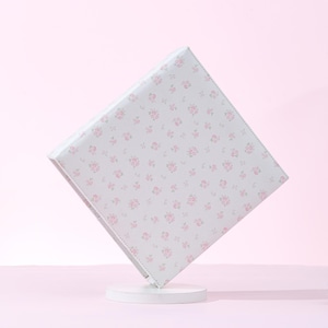 Mandu Deco La Vie En Rose Floral Custom A5 Kpop Photocard Binder, okładka organizera z 3 kółkami D, 10 stron, 1 zestaw tablic tylnych