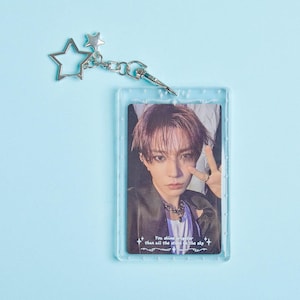 Porte-cartes photo acrylique Kpop - Version étoile