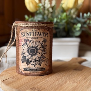 Farmhouse, Primitive, Grungy, Tin Can
