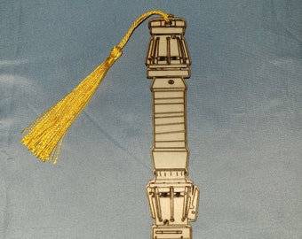 Rey Sable de luz Grabado en Madera Marcador con o sin Borla