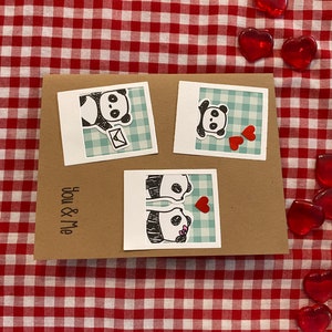 Polaroid Panda Valentijnsdagkaarten