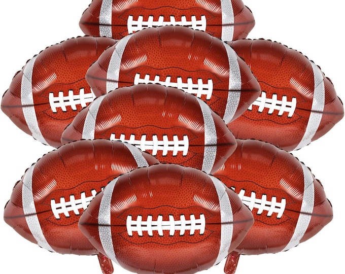 Football Foil Balloons 8PCS 24 Inch Party Decoration Set