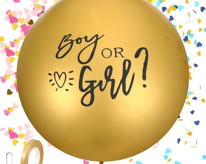 Gender Reveal Balloon Kit with Confetti Surprise Party Decoration