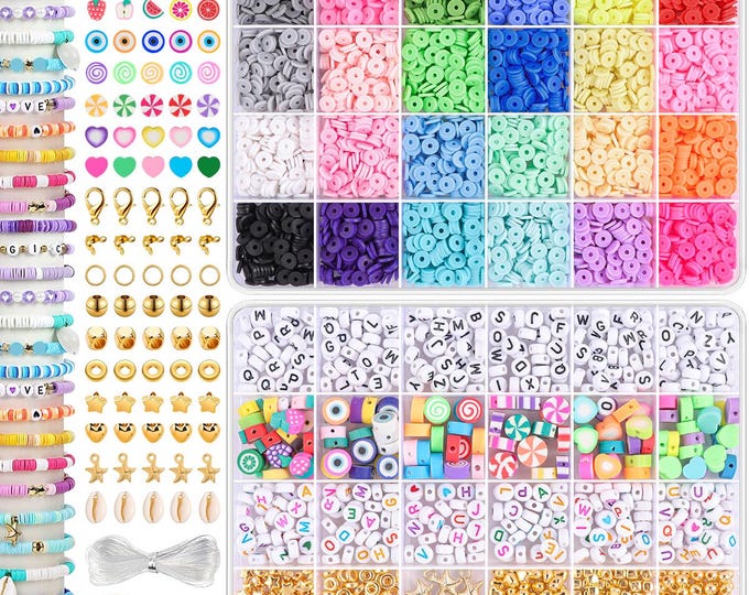 Alphabet Letter Beads Set | Round Acrylic Seed Beads for Name Bracelets & Jewelry Making | Organized DIY Bead Box