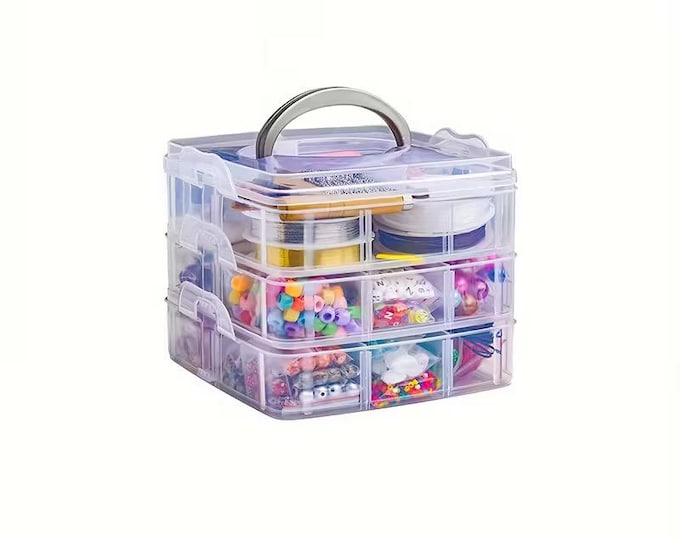 2456pcs DIY Bead Jewelry Making Kit with Tools and Accessories for Bracelets & Necklaces