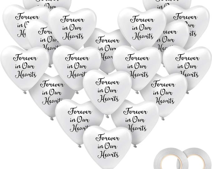 36pcs Memorial Balloons with White Doves for Sympathy Decoration Events