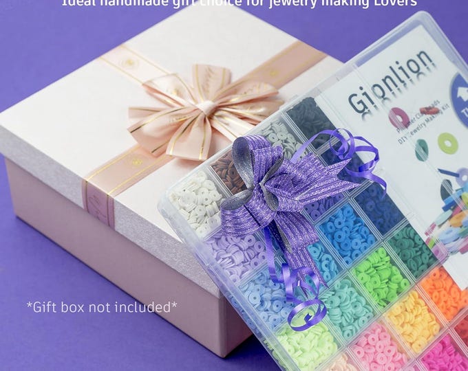 6000 Clay Beads Bracelet Making Kit – 24 Colors | DIY Set for Girls (Ages 6–12)