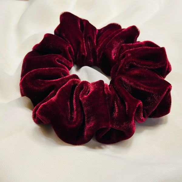 Red velvet scrunchie, Jumbo scrunchie, xxl scrunchie, scrunchies, Updo hair accessory, hair accessories, ponytails, gift for her