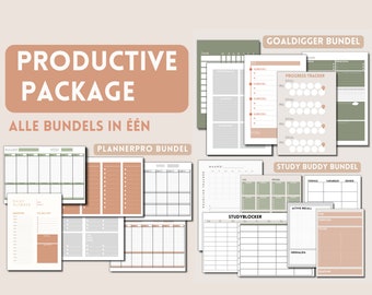 Productive Package, alle bundels van LotsLayouts in één pakket (Download voor tablet, iPad, Goodnotes, notability of printable)