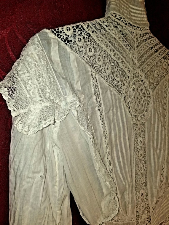 Vintage Victorian Lace Lawn Dress