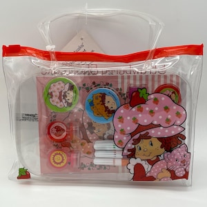 Strawberry Shortcake and friends stationary kit and carry pouch