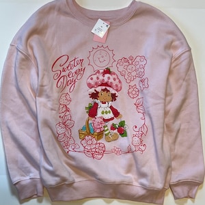 Strawberry Shortcake and Custard soft sweatshirt ladies size XS