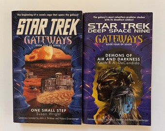 Vintage Star Trek Gateways paperback novels lot of 2