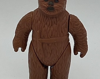 Figura vintage de Lili Ledy del Ewok Paploo de Star Wars de 1983, edición mexicana