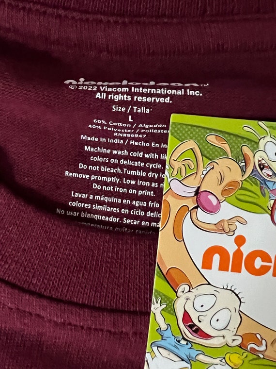 Nickelodeon Kids Cartoon stars tee ladies size L - image 3